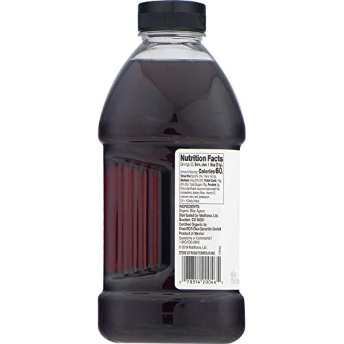 Madhava Organic Amber Agave, 46 Oz. Bottle Pack Of 2 | 100% Pu