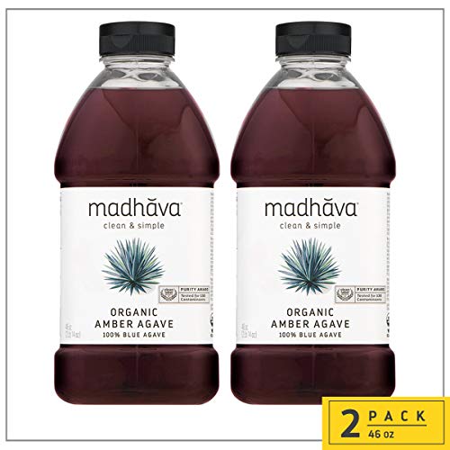 Madhava Organic Amber Agave, 46 Oz. Bottle Pack Of 2 | 100% Pu