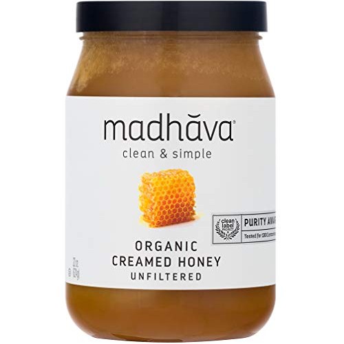 Madhava Organic Amber Honey, Creamed, 22 Oz. Jar Pack Of 1 | N
