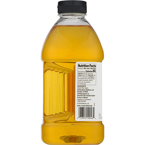 Madhava Organic Light Agave, 46 Oz. Bottle Pack Of 2 | 100% Pu