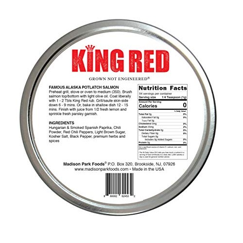 King Red Classic Salmon Rub And Potlatch Seasoning Spices For Al