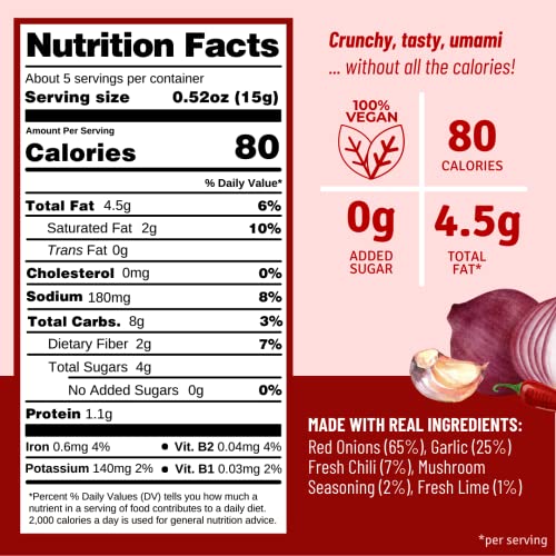 MaeMai Crispy Onions & Garlic Flakes - Keto, Healthy Seasoning, ...