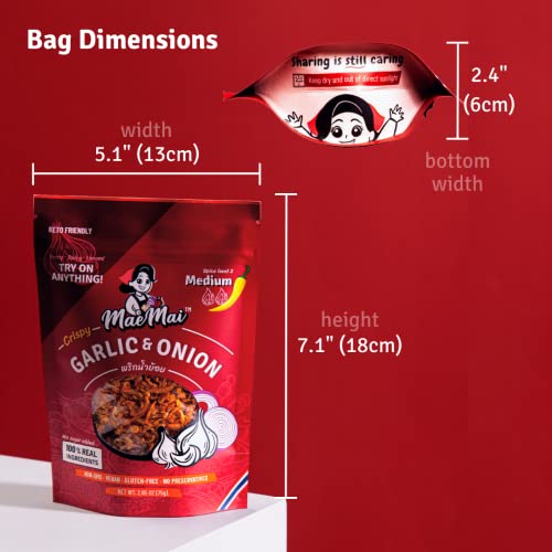 MaeMai Crispy Onions & Garlic Flakes - Keto, Healthy Seasoning, ...