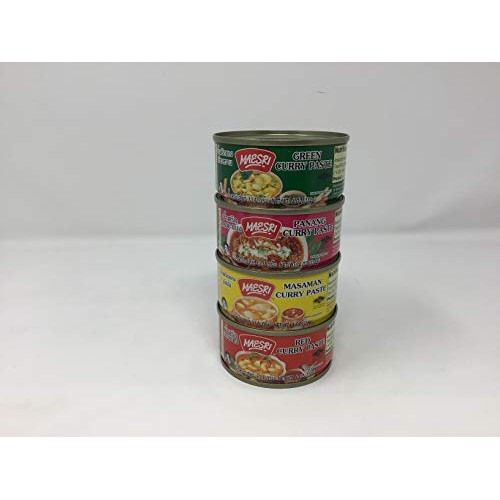 Variety Curry Paste 4Pk Green, Red, Masaman, &Amp; Panang Curry