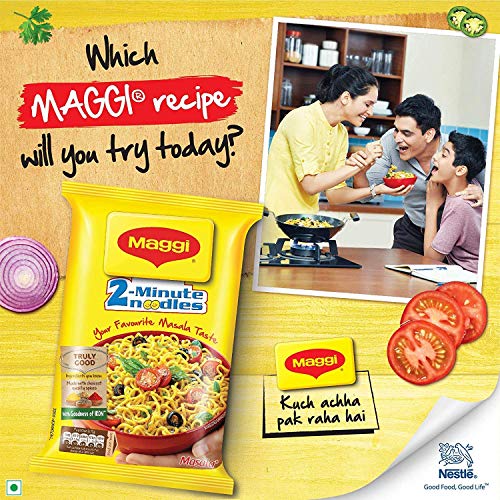 Maggi India, 2 Minutes Noodles Masala Spicy Festive Pack, Authen