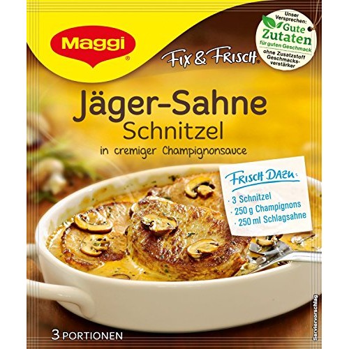 Maggi Fix &Amp; Fresh Creamy Hunter Schnitzel Jäger-Sahne Schnitzel
