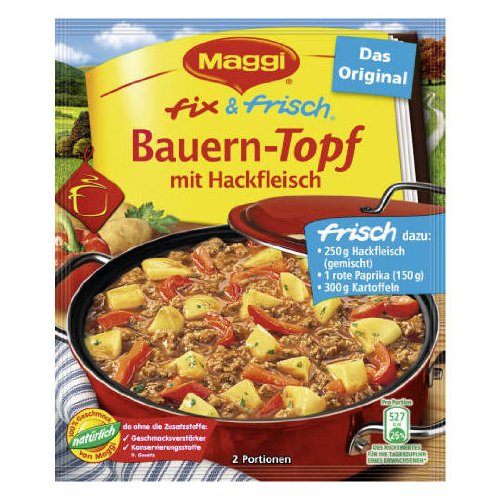 Maggi Fix &Amp; Fresh Farmer Stew With Ground Beef Bauern-Topf Mit