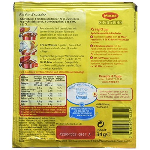 Maggi Fix &Amp; Fresh Rouladen Rouladen Pack Of 4