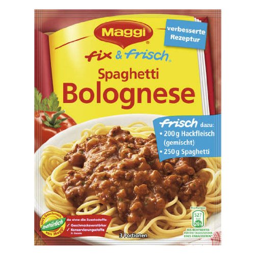 Maggi Fix &Amp; Fresh Spaghetti Bolognese Spaghetti Bolognese Pac