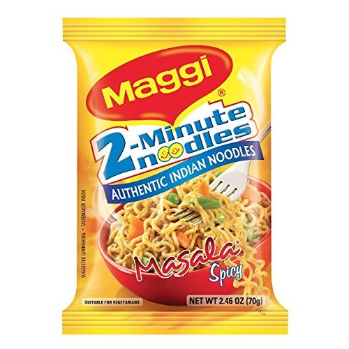 Maggi Masala 2-Minute Noodles India Snack - Largest Pack Case O