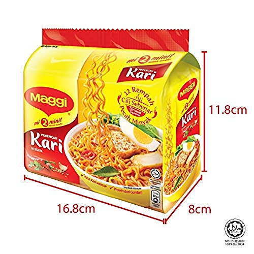Maggi Nestle Malaysia 2 Minute Instant Curry Flavour Masala Nood