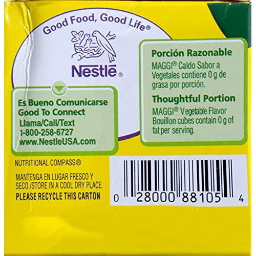 Maggi Vegetable Flavor Bouillon Cubes, 2.82 Oz
