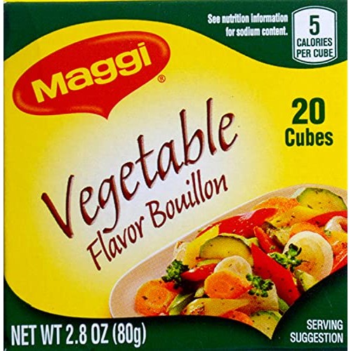 Maggi Vegetable Flavor Bouillon Cubes, 2.82 Oz