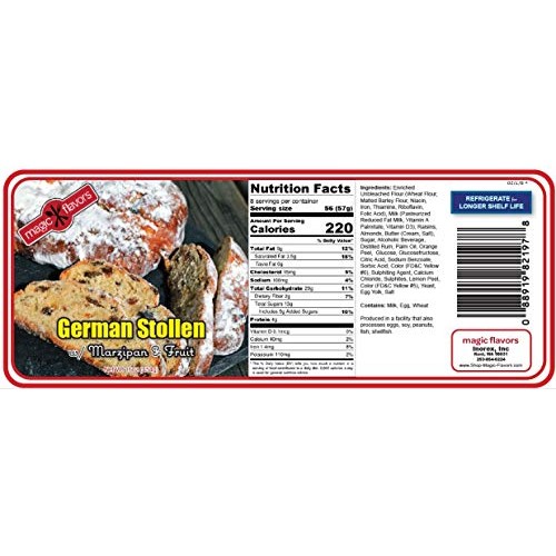 German Stollen 16Oz - Magic Flavors With Free Sample 3Pk