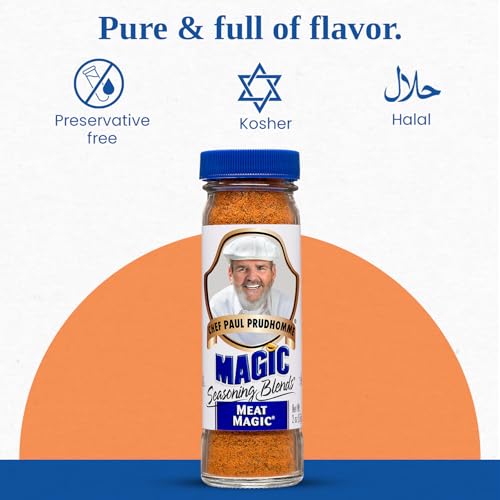 Chef Paul Magic Seasoning Blends Meat Magic | Bold & Savory Stea...