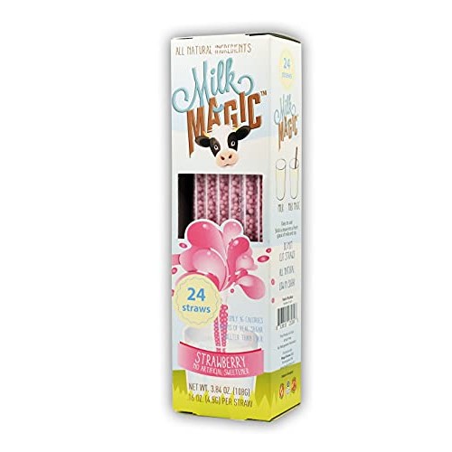 Milk Magic Milk Flavoring Magic Straws Assorted Flavors Strawbe