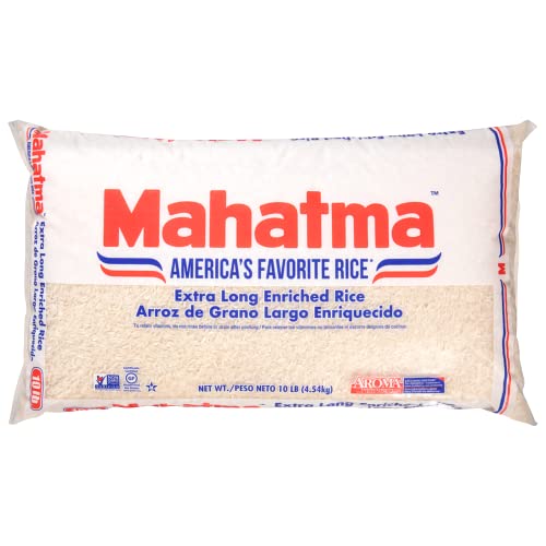 Mahatma Extra-Long-Grain Rice 10-Pound Rice Bag, Gluten-Free and...