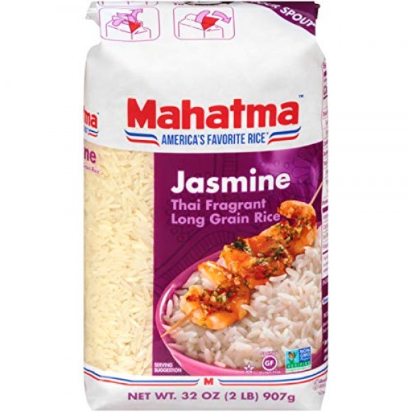 Mahatma Jasmine Rice, Long Grain, 32 oz
