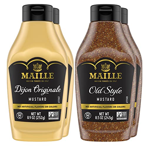 Maille Dijon Mustard Squeeze Condiment Variety Pack Dijon Origin...