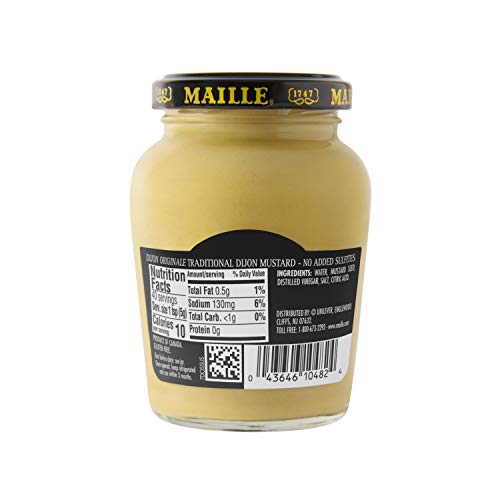 Maille Mustard, Dijon Originale No Added Sulfites, 7.5 Oz, 6 Count