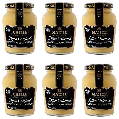 Maille Mustard, Dijon Originale No Added Sulfites, 7.5 Oz, 6 Count