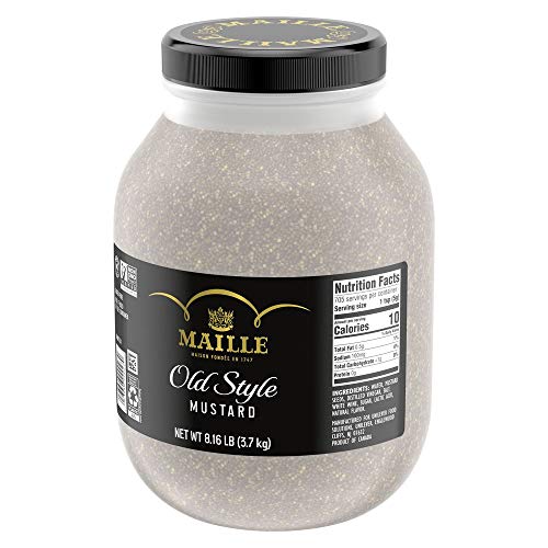 Maille Old Style Mustard Jar Gluten Free, No Artificial Colors o...