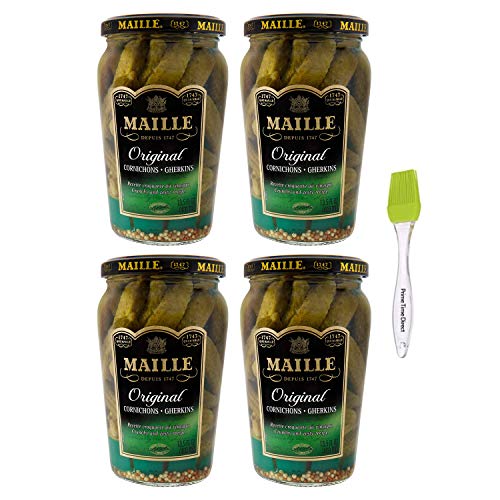 Maille Original Cornichons Gherkins, 13.5 Oz Pack Of 4 With Pr