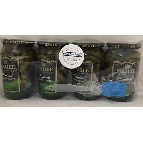 Maille Original Cornichons Gherkins, 13.5 Oz Pack Of 4 Bundled