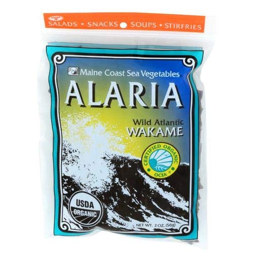 Alaria Atlantic Wakame Whole Leaf | 2 Oz Bag | Organic Seaweed
