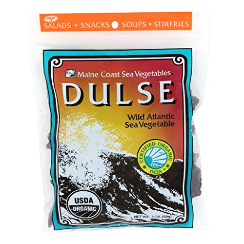 Dulse Whole Leaf | 2 Oz Bag | Organic Seaweed | Maine Coast Sea