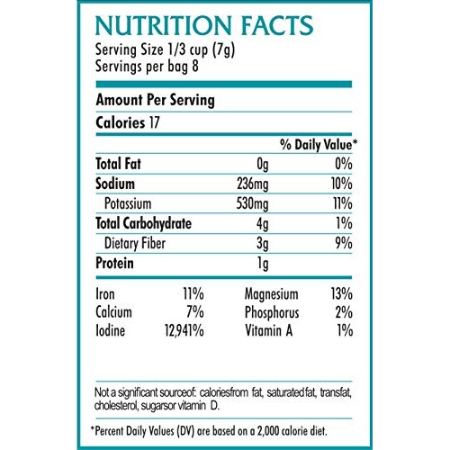 Kelp Sugar Whole Leaf 2 Oz Bag - Wild Atlantic Kombu - Organic