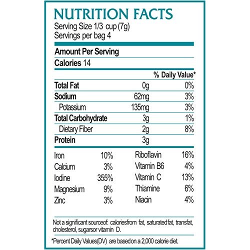 Laver Whole Leaf | 1 Oz Bag | Organic Seaweed | Maine Coast Sea