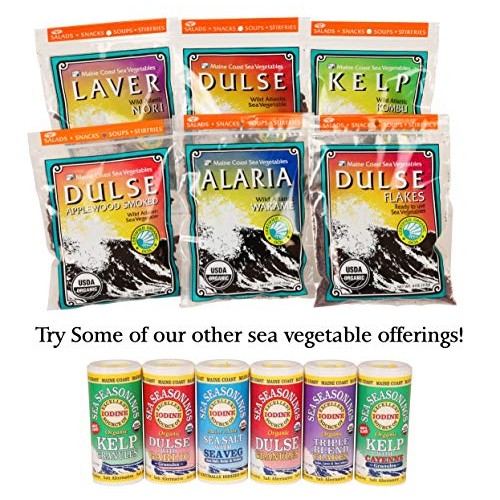 Laver Whole Leaf | 1 Oz Bag | Organic Seaweed | Maine Coast Sea