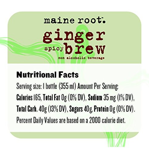 Maine Root Hand Crafted Ginger Brew Soda, 12 Fl Oz 12 Glass Bot