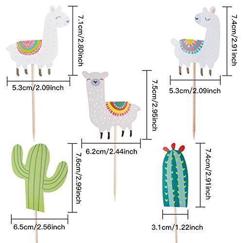 72 Pieces Hawaiian Luau Cupcake Toppers Cake Picks Toothpicks De