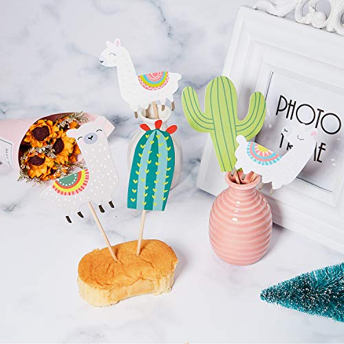 72 Pieces Hawaiian Luau Cupcake Toppers Cake Picks Toothpicks De