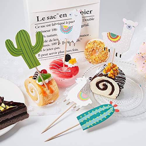 72 Pieces Hawaiian Luau Cupcake Toppers Cake Picks Toothpicks De