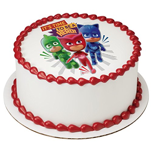 Pj Masks Its Time To Be A Hero Licensed Edible 8 Round Cake To