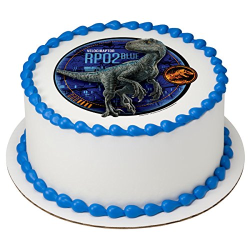 Jurassic World 2 - Blue Licensed Edible 8 Round Cake Topper #44523
