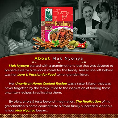 Mak Nyonya Instant Rendang Sauce For Beef/Chicken X6 | Instant C...