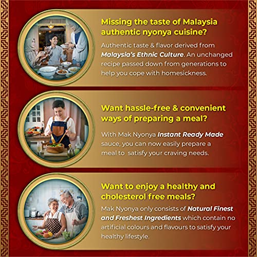 Mak Nyonya Instant Rendang Sauce For Beef/Chicken X6 | Instant C...