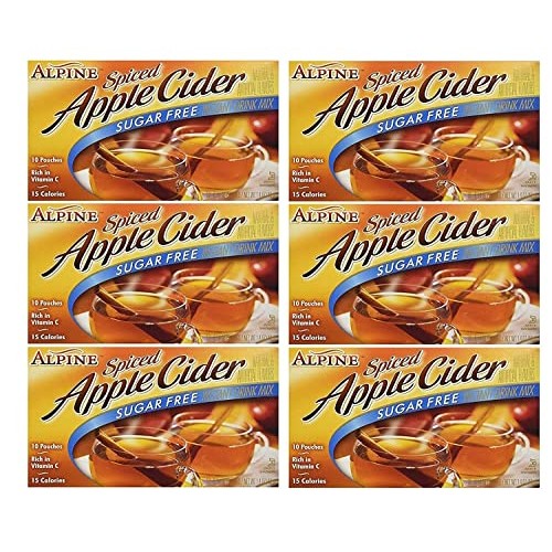 Alpine, Spiced Cider, Sugar Free Apple Flavored Drink Mix, 1.4oz...