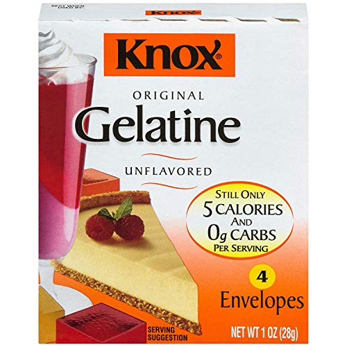 Knox Gelatin Mix, Unflavored, 1 Oz Pack Of 4 - With Make Your