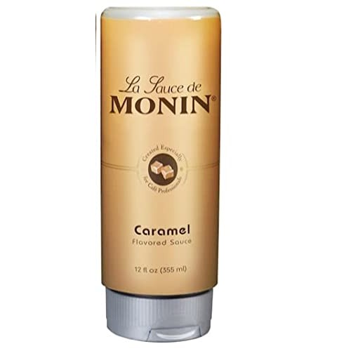Monin Flavored Sauce, Dark Chocolate, Caramel, and White Chocola...