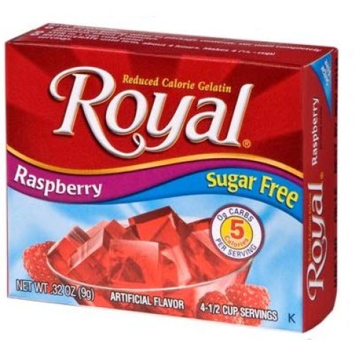 Royal Gelatin Sugar Free Dessert Mix Variety, Cherry, Orange, Ra