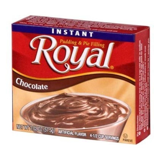 Royal Instant Pudding And Pie Filling Mix, Chocolate, Vanilla, B