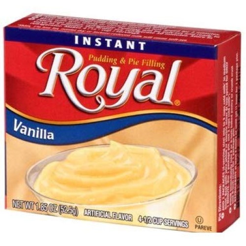 Royal Instant Pudding And Pie Filling Mix, Chocolate, Vanilla, B