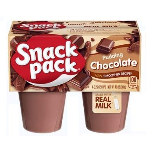Snack Pack Pudding Variety Pack, Chocolate, Vanilla, And Butters