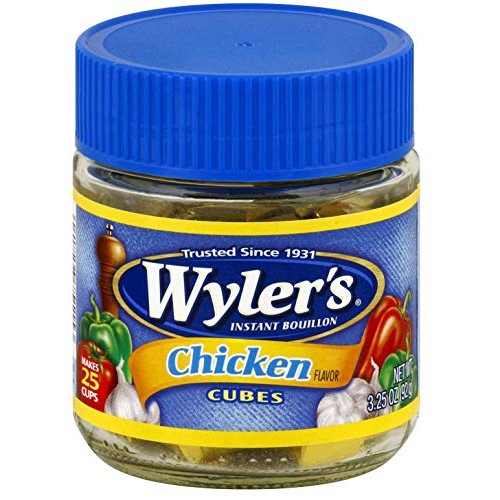 Wylers Instant Bouillon Cubes, Chicken And Beef, 3.25 Ounce Pa