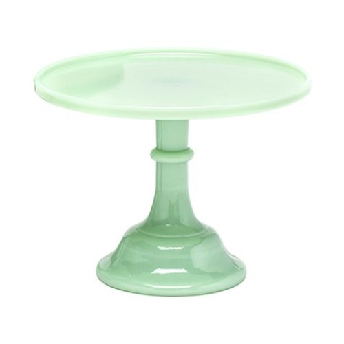 Jadeite 9 Glass Cake Stand - By Mosser Glass